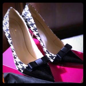 Kate Spade Black & White High hells Shoes